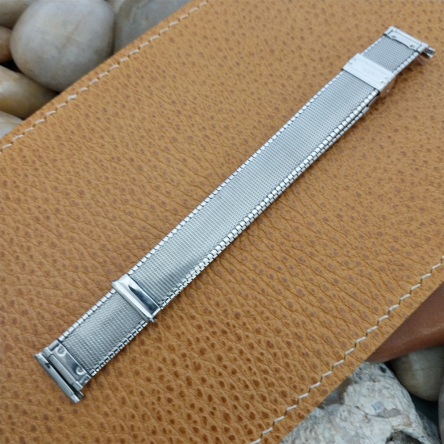 Forstner Komfit 5/8"-9/16" Stainless Steel 1940s-1950s Unused Vintage Watch Band