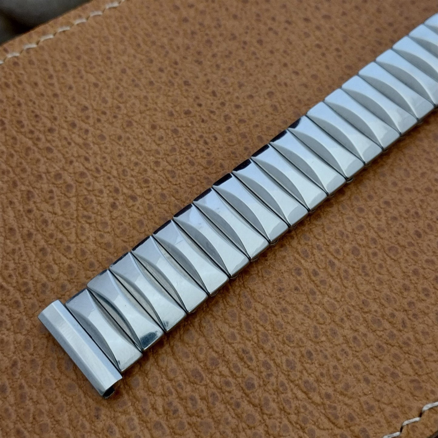 1959 Flex-Let USA Stainless Steel Expansion 17.2mm 17mm Vintage Watch Band nos