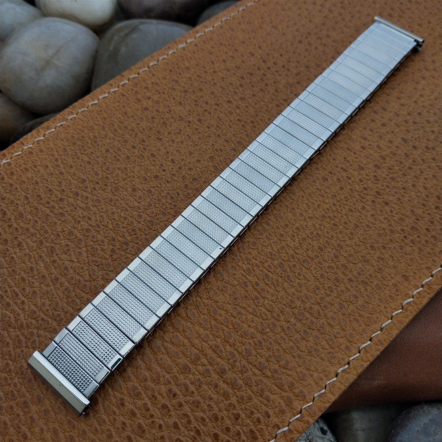 1960s Flex-Let USA Stainless Steel Expansion 17.2mm Unused Vintage Watch Band