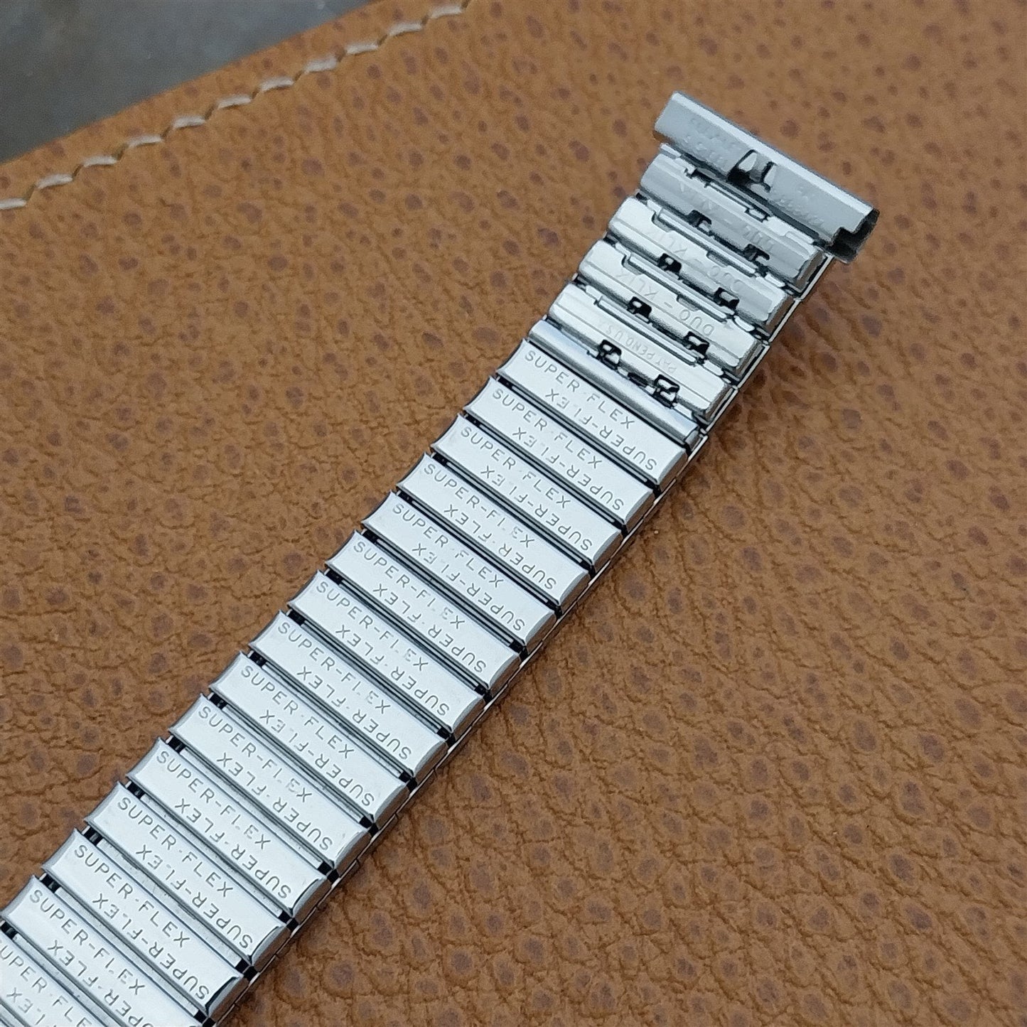 1960s Flex-Let USA Stainless Steel Expansion 17.2mm Unused Vintage Watch Band