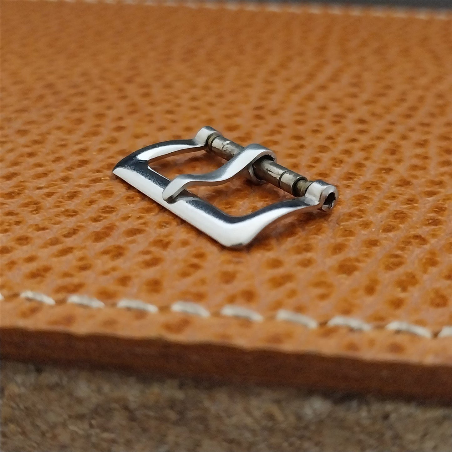 1930s-1940s Classic 16mm Stainless Steel Vintage Watch Strap Buckle