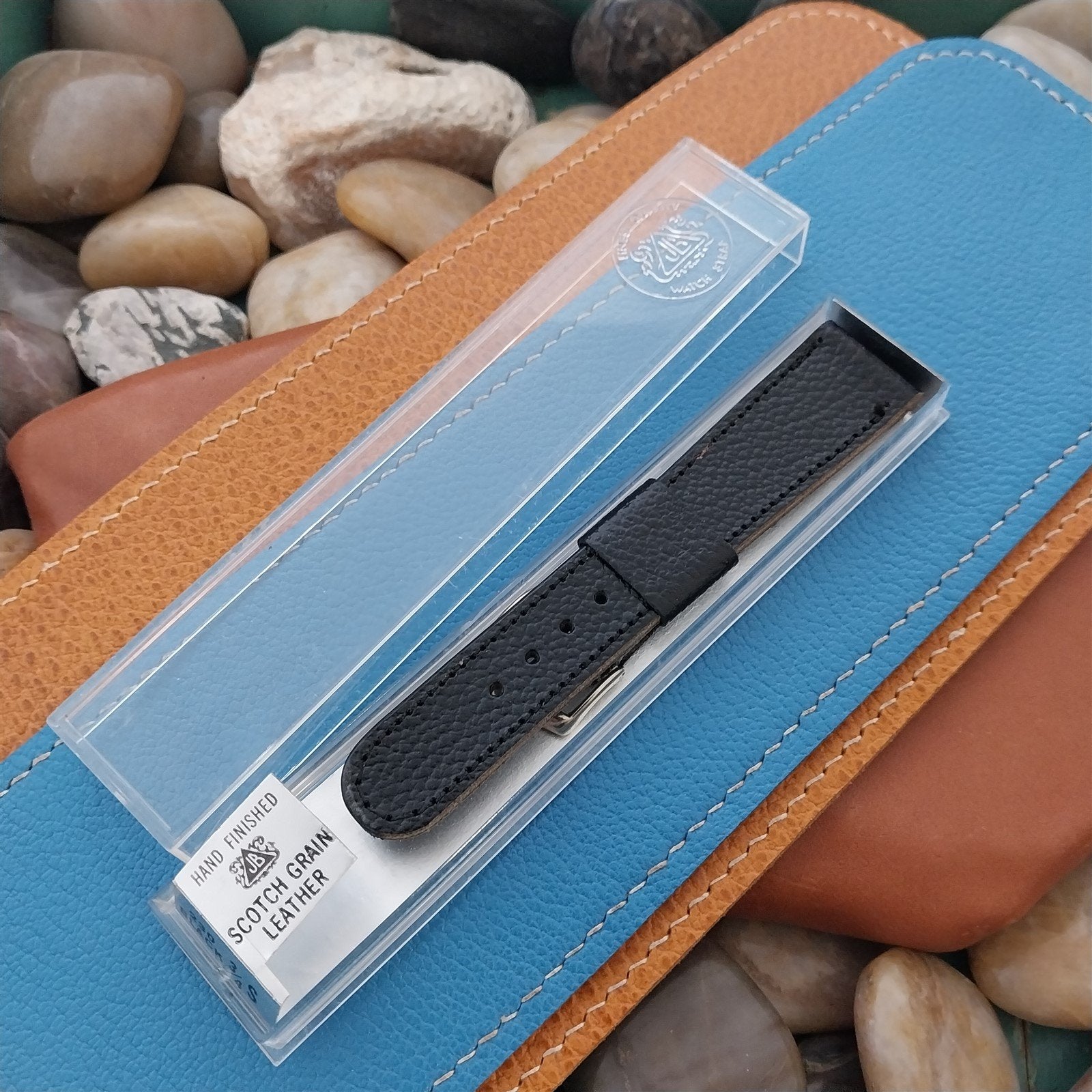 3/4" 19mm JB Champion Scotch Grain Short nos Unused Vintage Watch Band