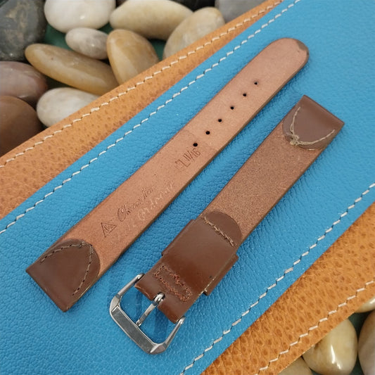 Vintage Long 17.5mm Genuine Shell Cordovan JB Champion Unused 1950s Watch Band