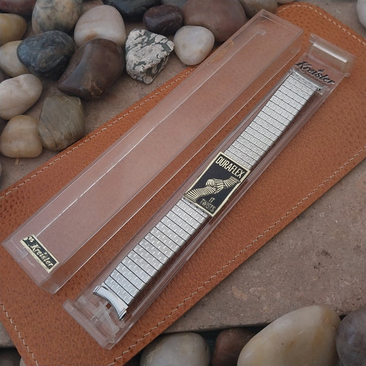 Vintage 19mm 18mm 17mm Kreisler Stainless Steel Classic Stretch Watch Band