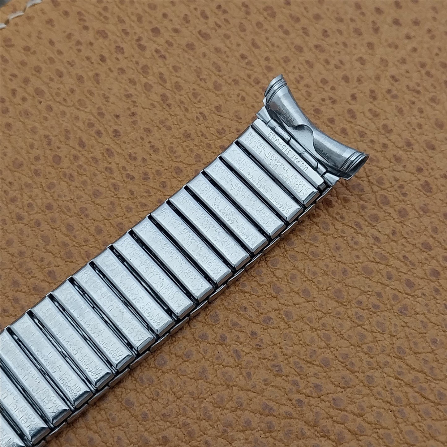 Kreisler USA Made Stainless Steel DuraFlex Vintage Watch Band nos 19mm 18mm