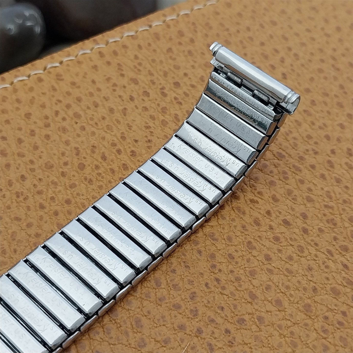 19mm 18mm 17mm Kreisler USA Stainless Steel Stretch 1960s Vintage Watch Band