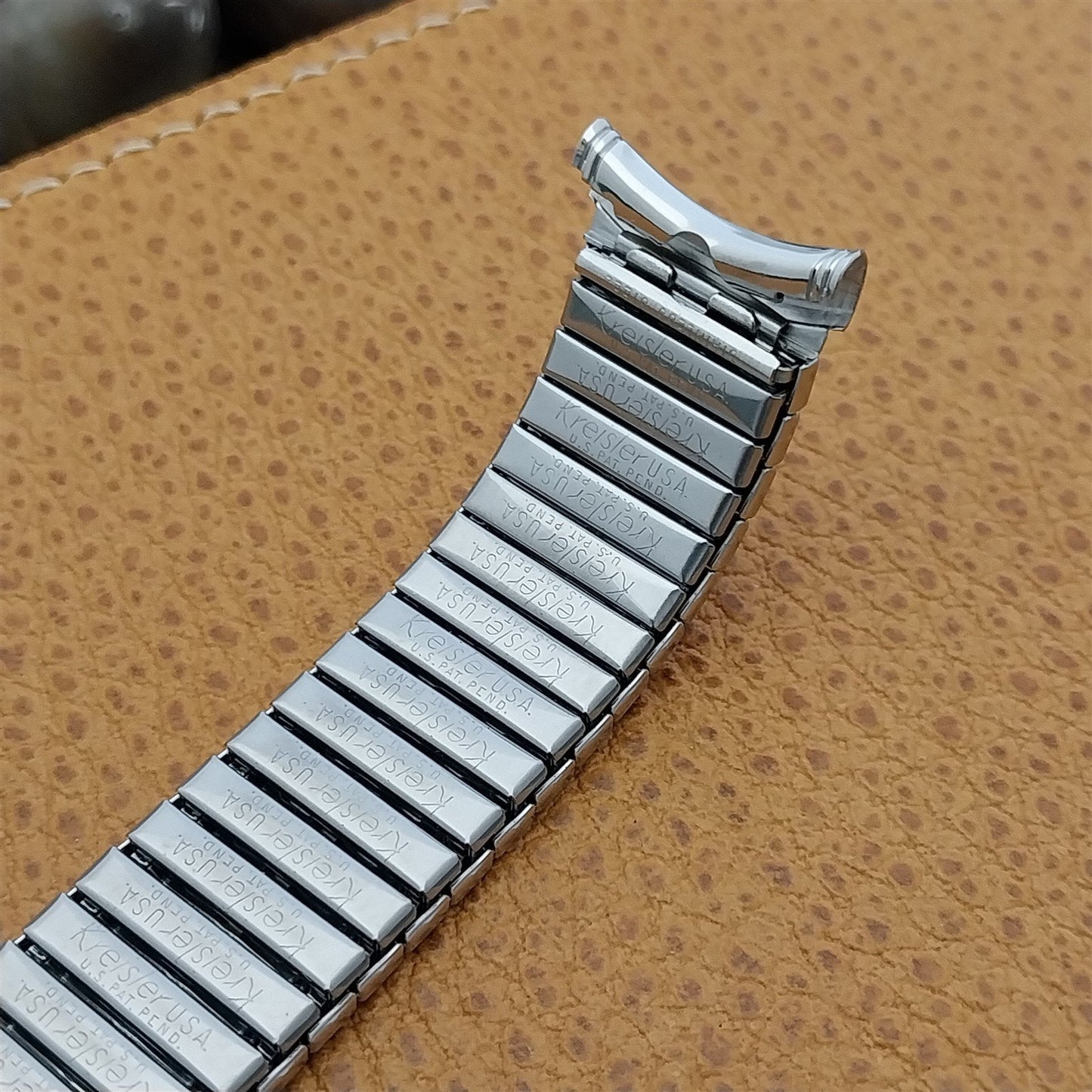 19mm 18mm 17mm Kreisler Stainless Steel Expansion nos 1960s Vintage Watch Band