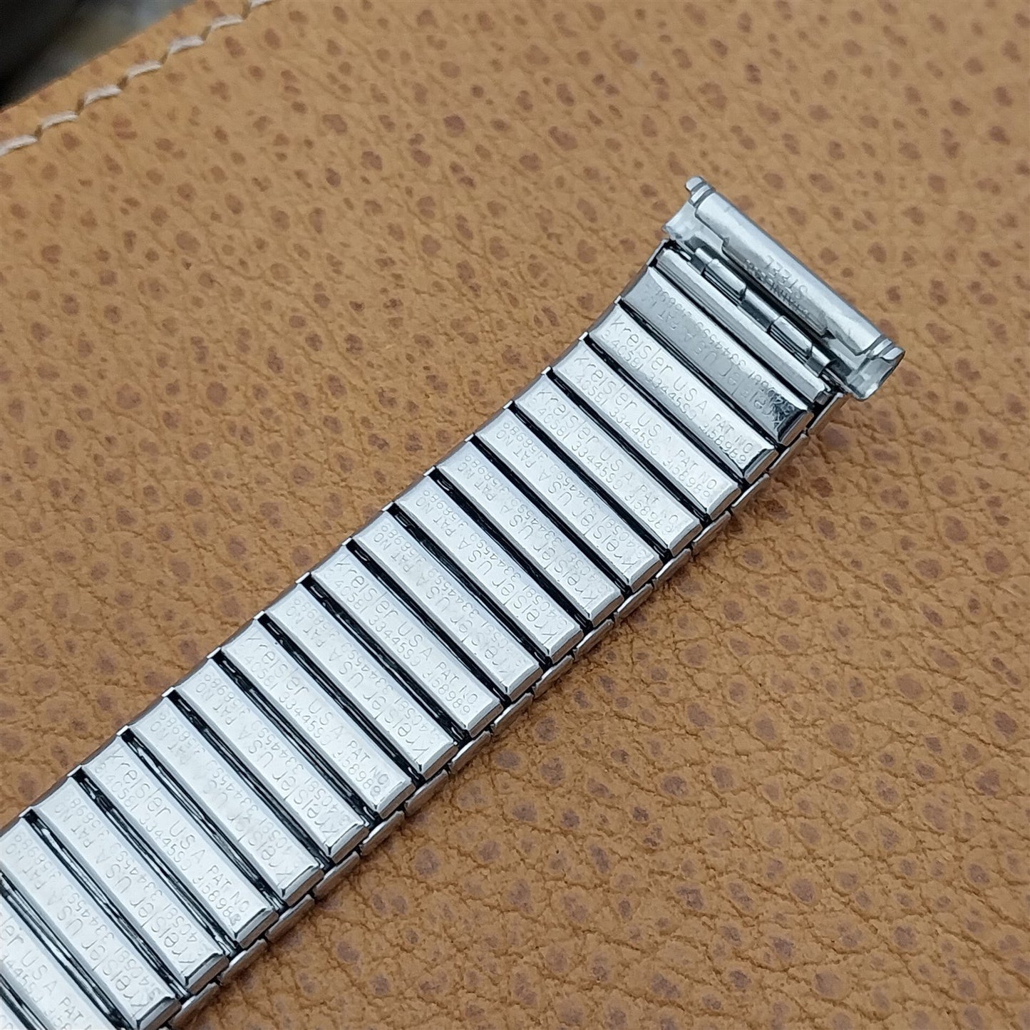 19mm 18mm Kreisler USA Stainless Steel DuraFlex Unused 1960s Vintage Watch Band