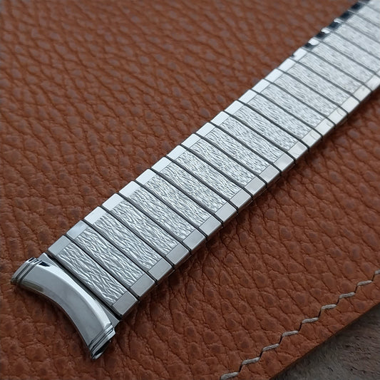 Vintage Kreisler 19mm 18mm 17mm Classic Stainless Steel Unused 1960s Watch Band