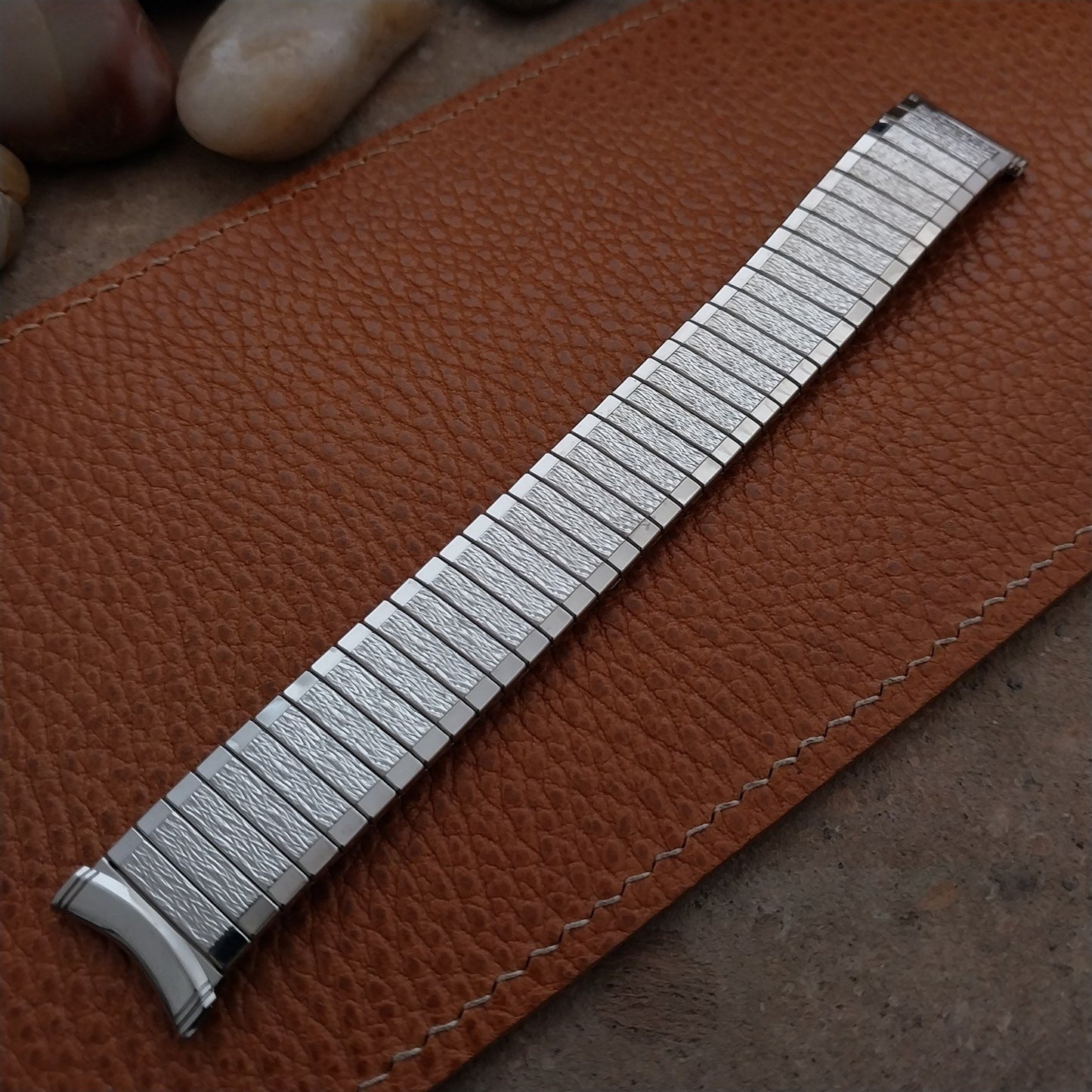 Vintage Kreisler 19mm 18mm 17mm Classic Stainless Steel Unused 1960s Watch Band