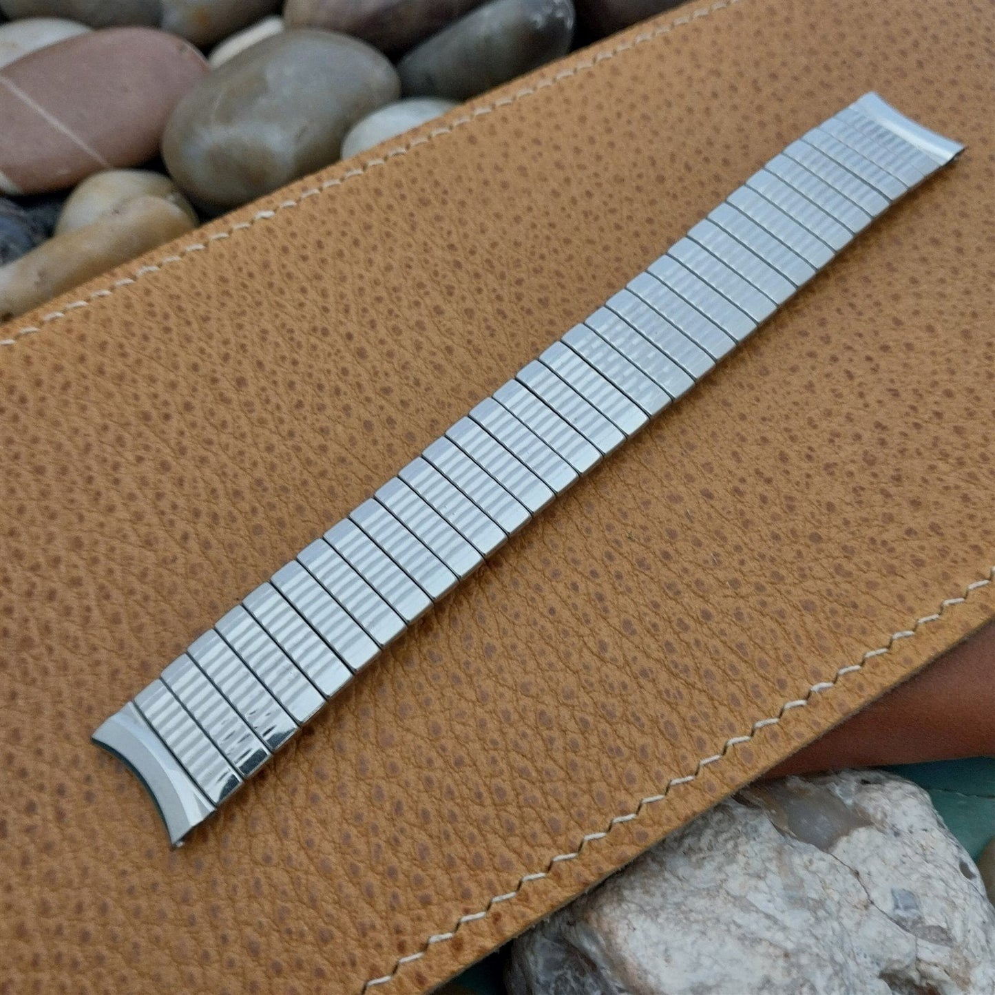 17.2mm 1960s Kreisler Stainless Steel Stretch Unused nos Classic Watch Band