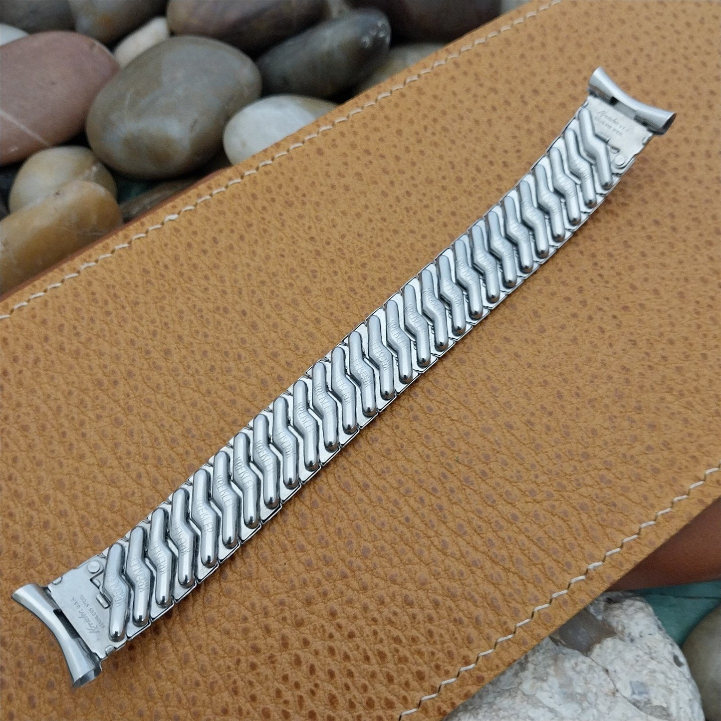 19mm 18mm 16mm Kreisler Stainless Steel Unused MCM 1950s Vintage Watch Band