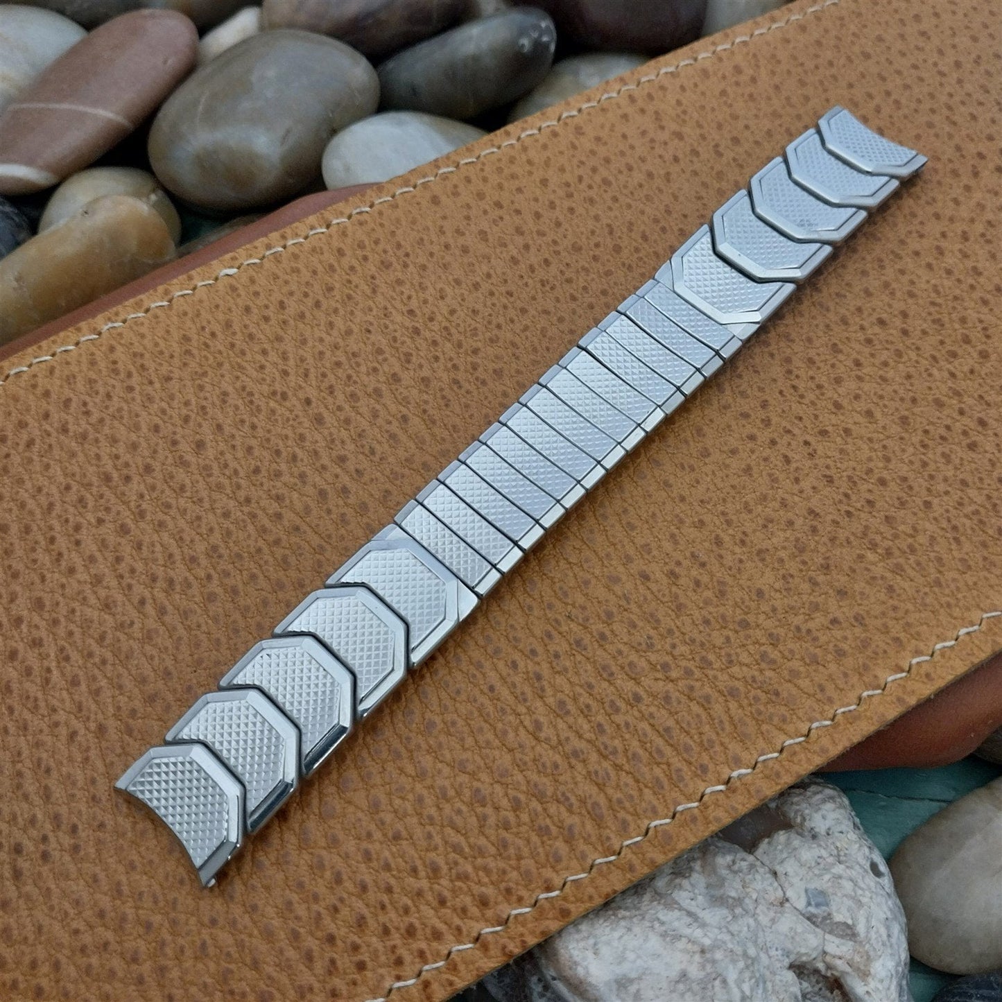 Vintage Kreisler USA Made Stainless Steel 17.2mm MCM 1960s Clasicc Watch Band