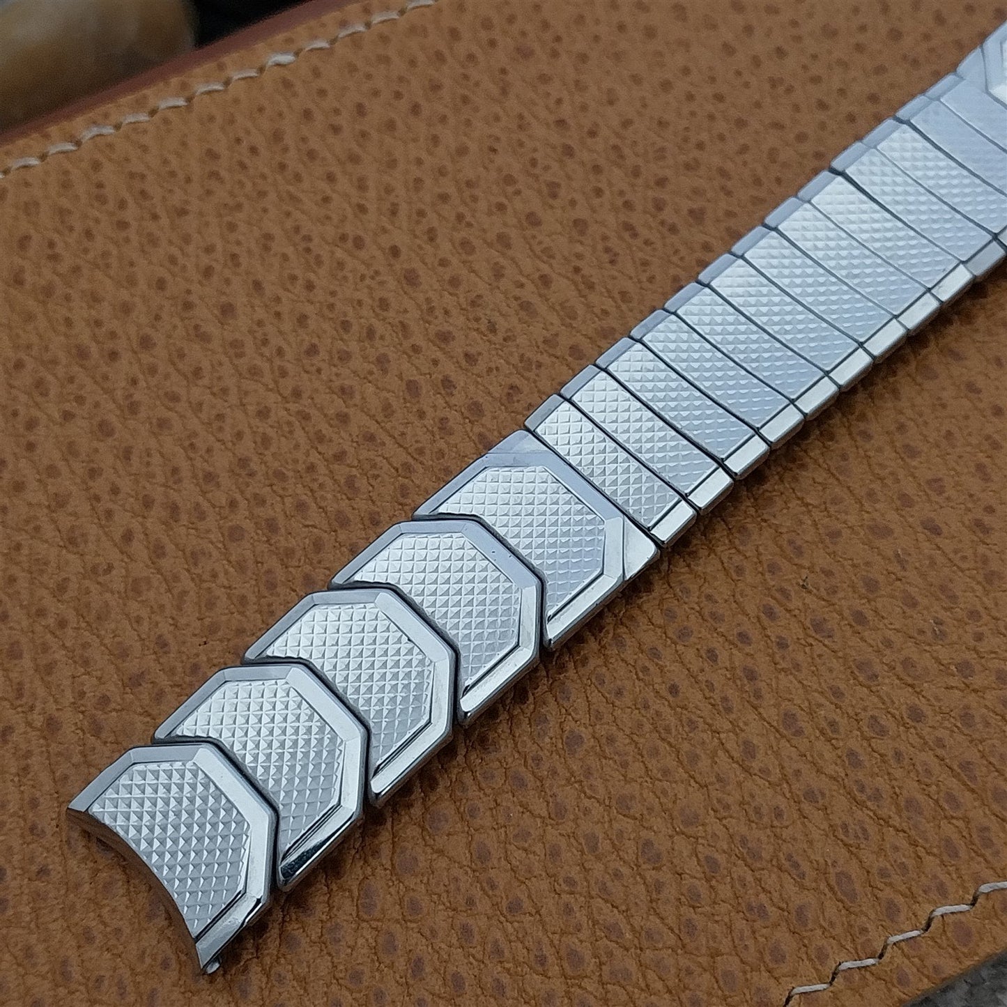 Vintage Kreisler USA Made Stainless Steel 17.2mm MCM 1960s Clasicc Watch Band