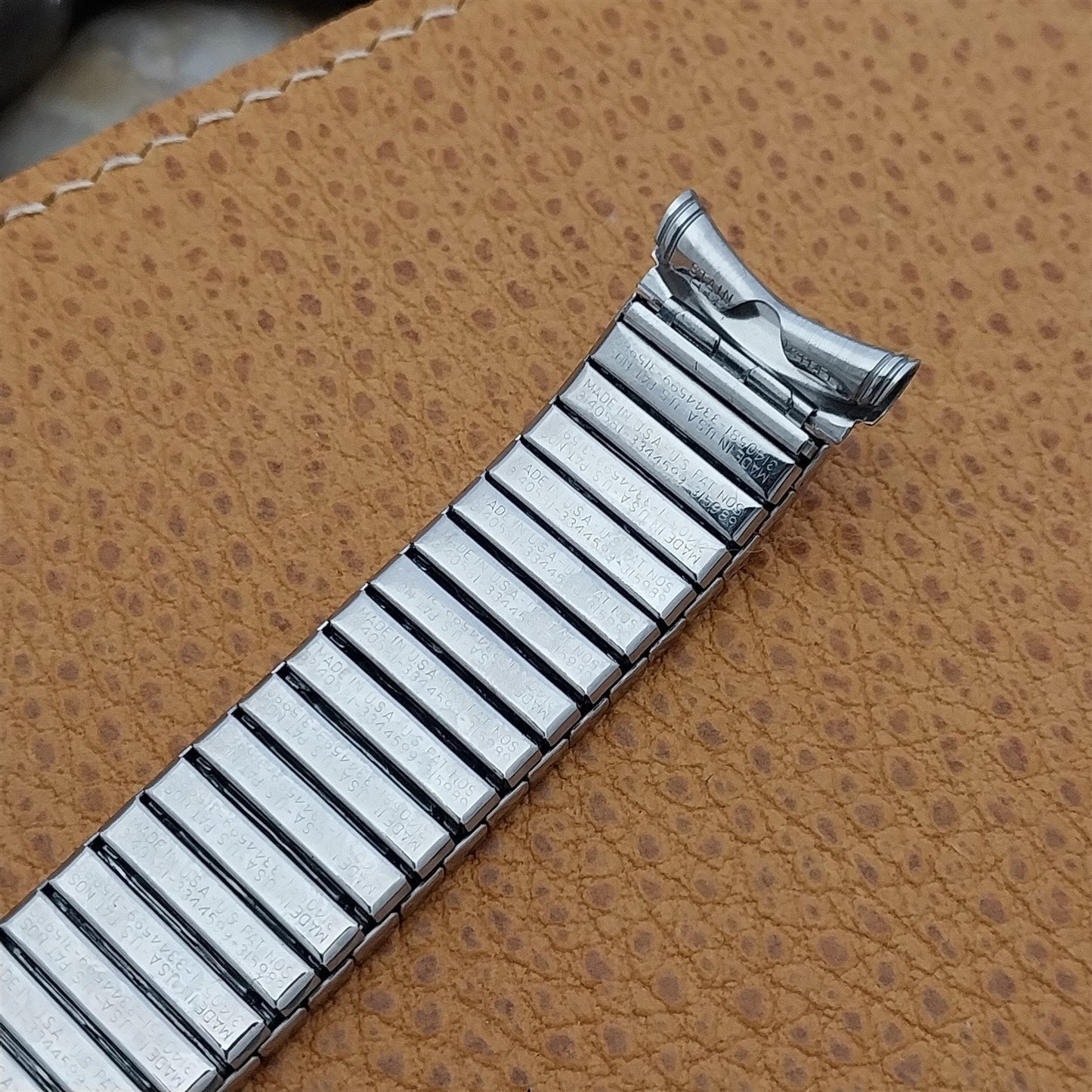 19mm 18mm 17mm Kreisler Stainless Steel Long DuraFlex 1960s Vintage Watch Band