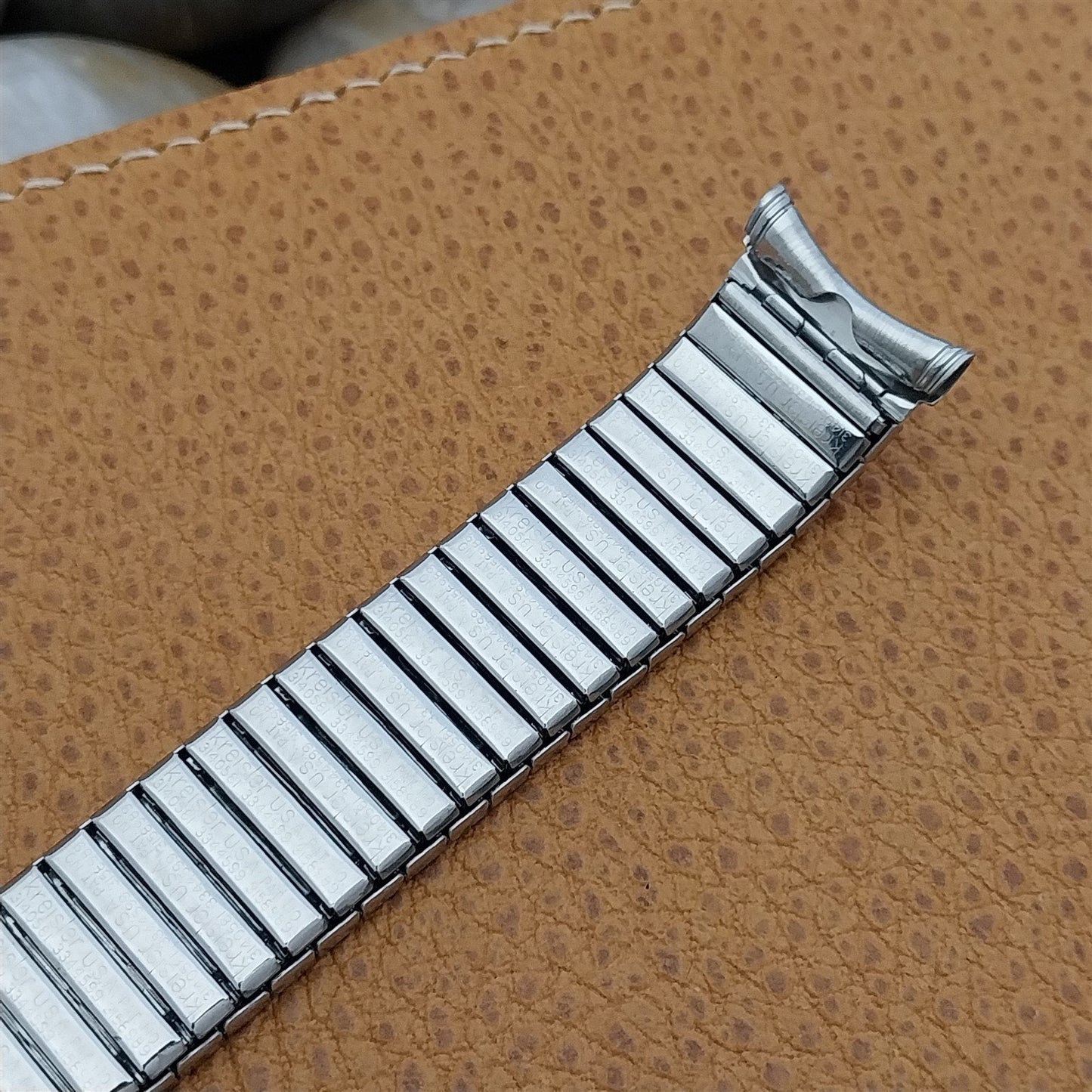 19mm 18mm 17mm Kreisler Stainless Steel Long Classic 1960s Vintage Watch Band