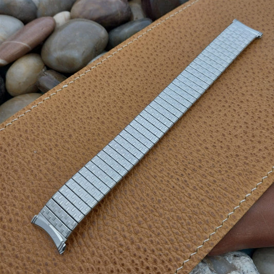 19mm 18mm Kreisler Stainless Steel Long DuraFlex 1960s Vintage Watch Band nos