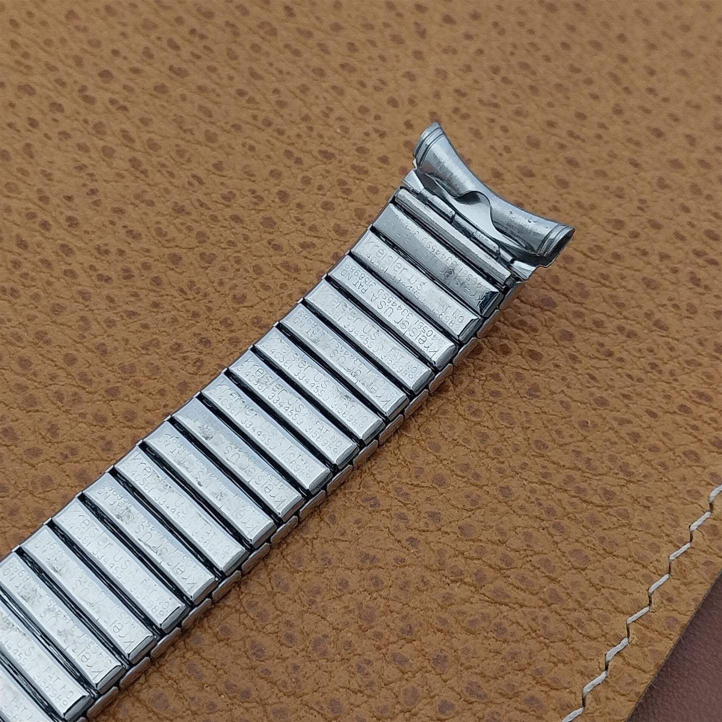 Kreisler 18mm 19mm Stainless Steel Long Expansion Unused 60s Vintage Watch Band