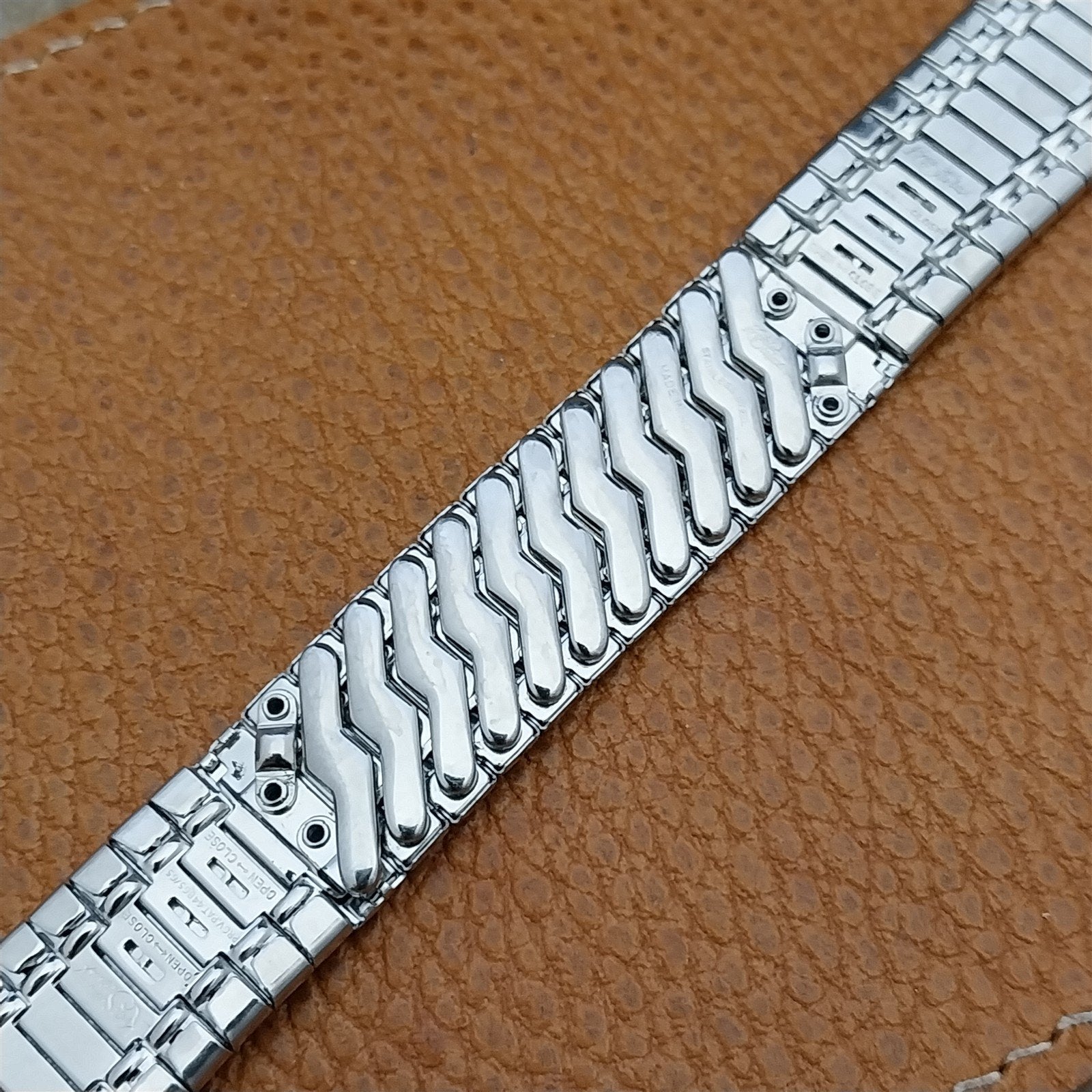 17.2mm 11/16 Stainless Steel nos Kreisler Stelux 1960s Vintage Watch Band