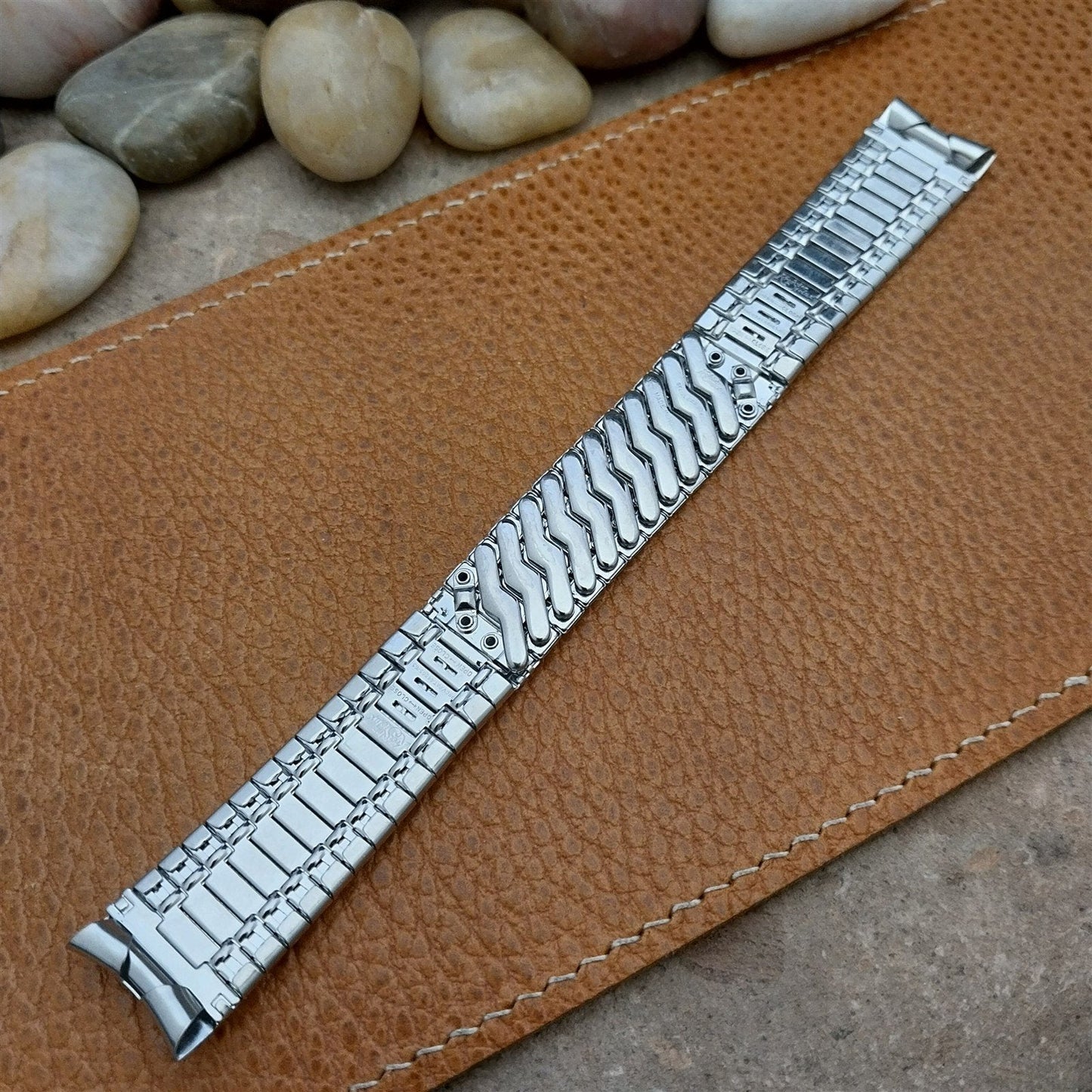 17.2mm 11/16 Stainless Steel nos Kreisler Stelux 1960s Vintage Watch Band