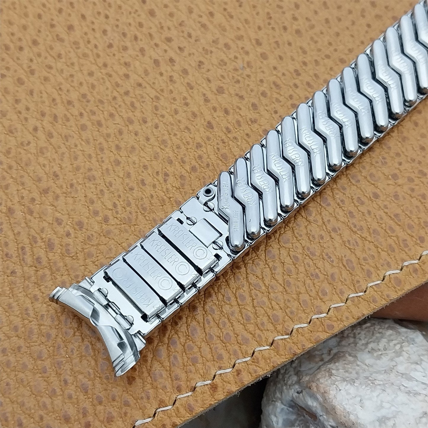 19mm 18mm 16mm Kreisler Stainless Steel Classic Unused 1960s Vintage Watch Band