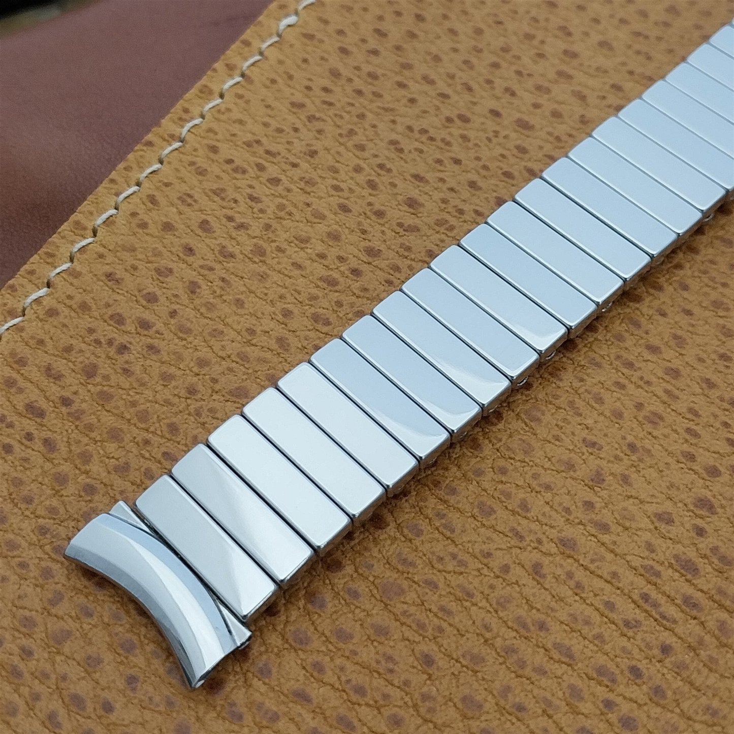 Vintage 11/16" Kreisler Classic Stainless Steel Stretch Unused 1960s Watch Band