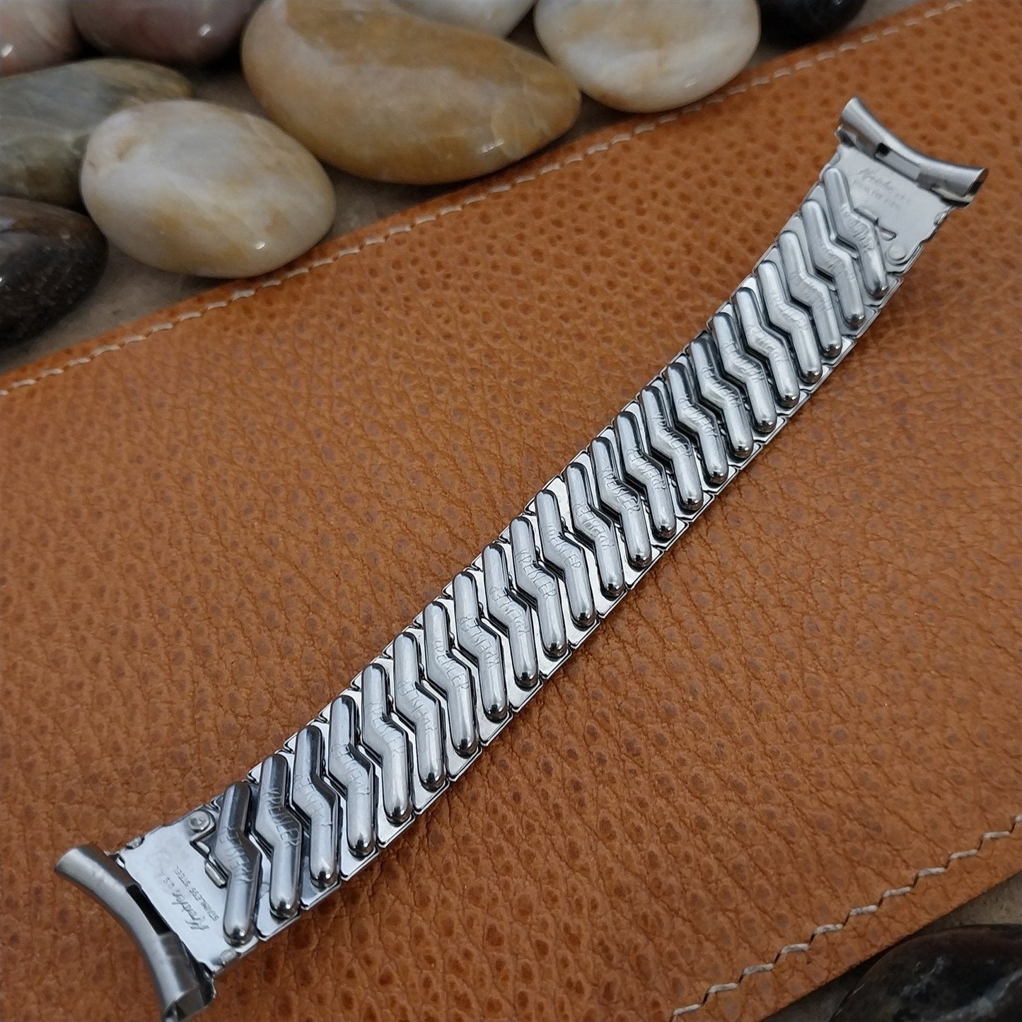 Kreisler Stainless Steel Short Unused 1950s Vintage Watch Band 19mm 18mm 16mm