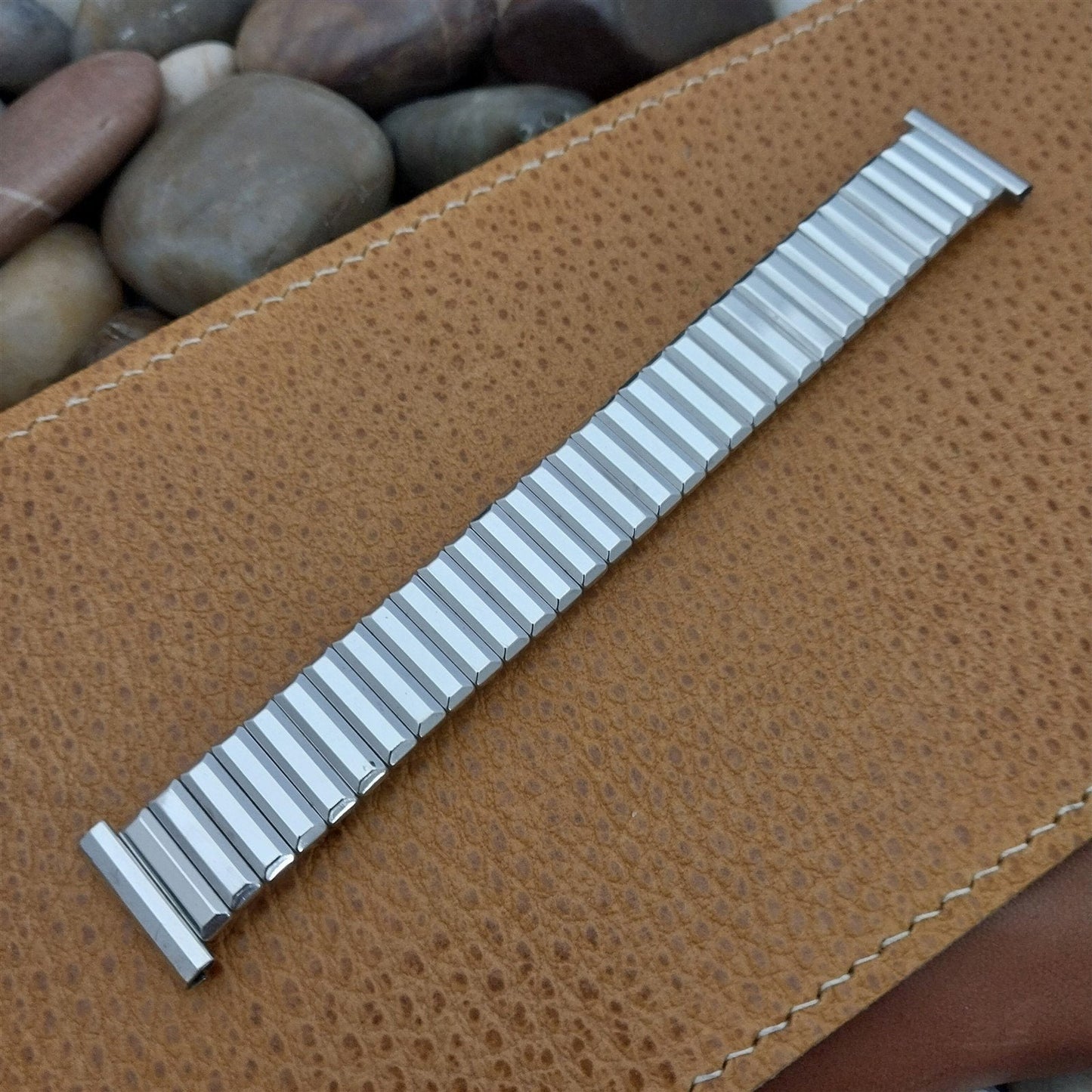 19mm 18mm 16mm 1950s Kreisler 10k White Gold-Filled Unused Vintage Watch Band