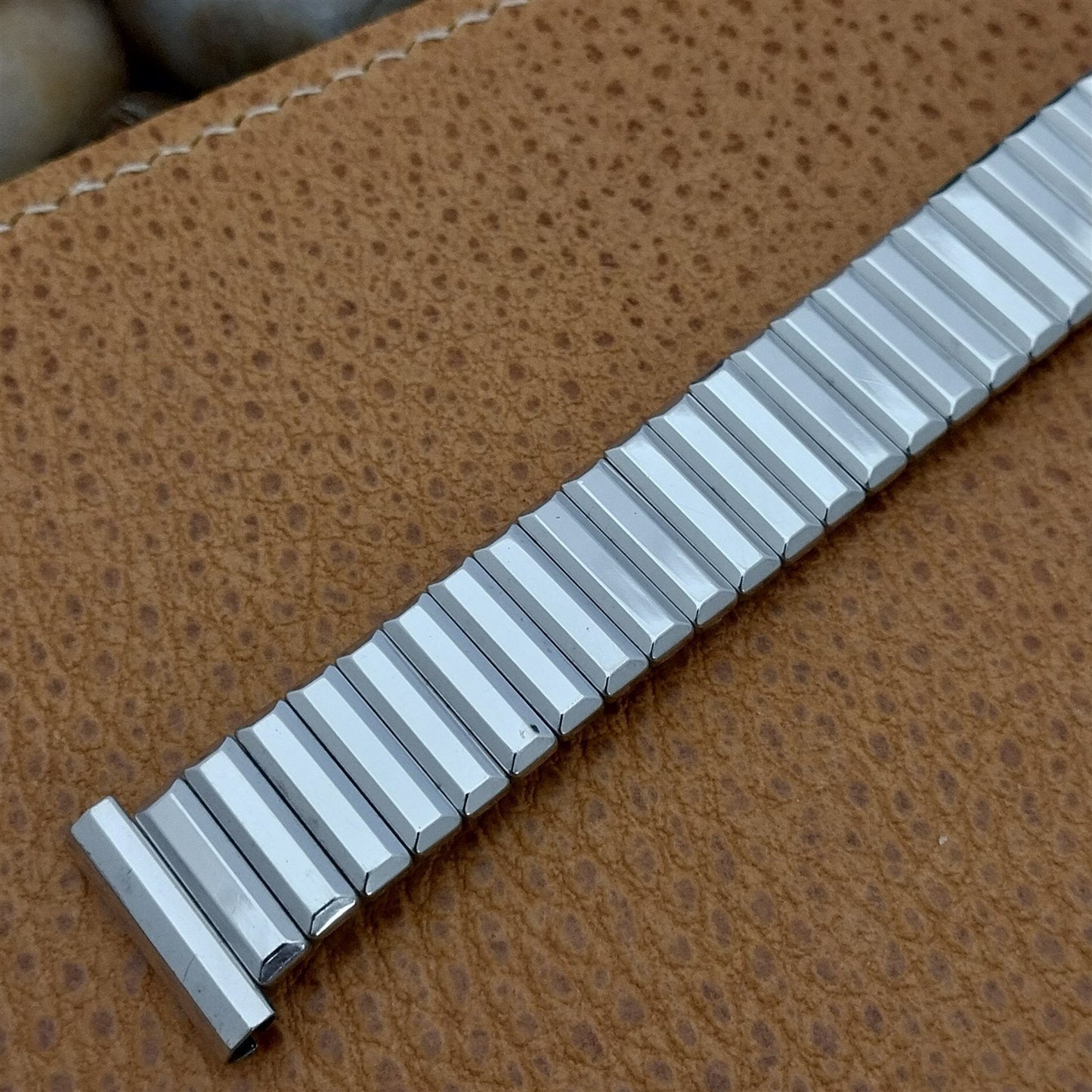 19mm 18mm 16mm 1950s Kreisler 10k White Gold-Filled Unused Vintage Watch Band