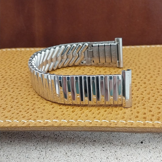 19mm 18mm 16mm Kreisler USA 10k White Gold-Filled nos 1960s Vintage Watch Band