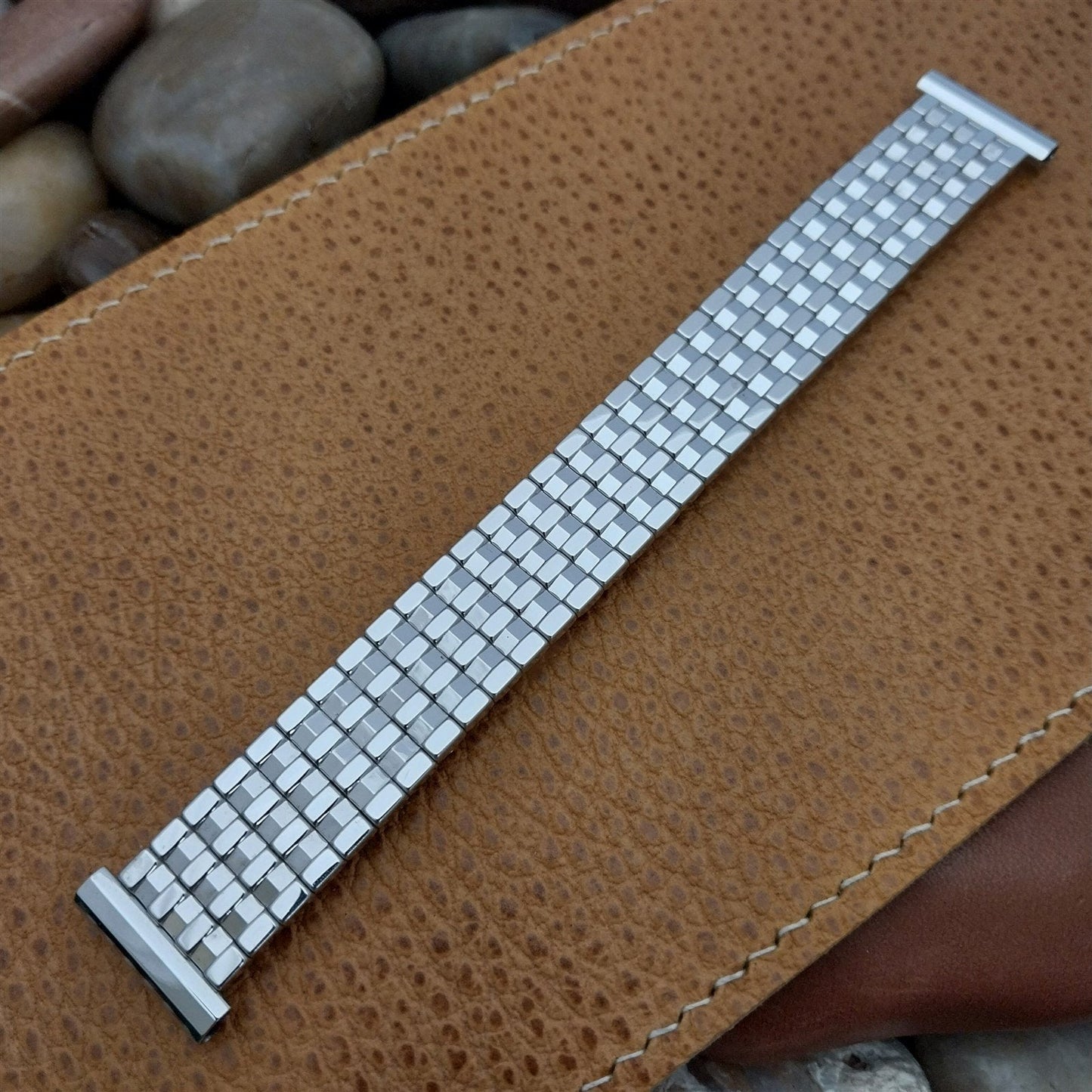 19mm 18mm 16mm 10k White Gold-Filled Kreisler Unused 1950s Vintage Watch Band