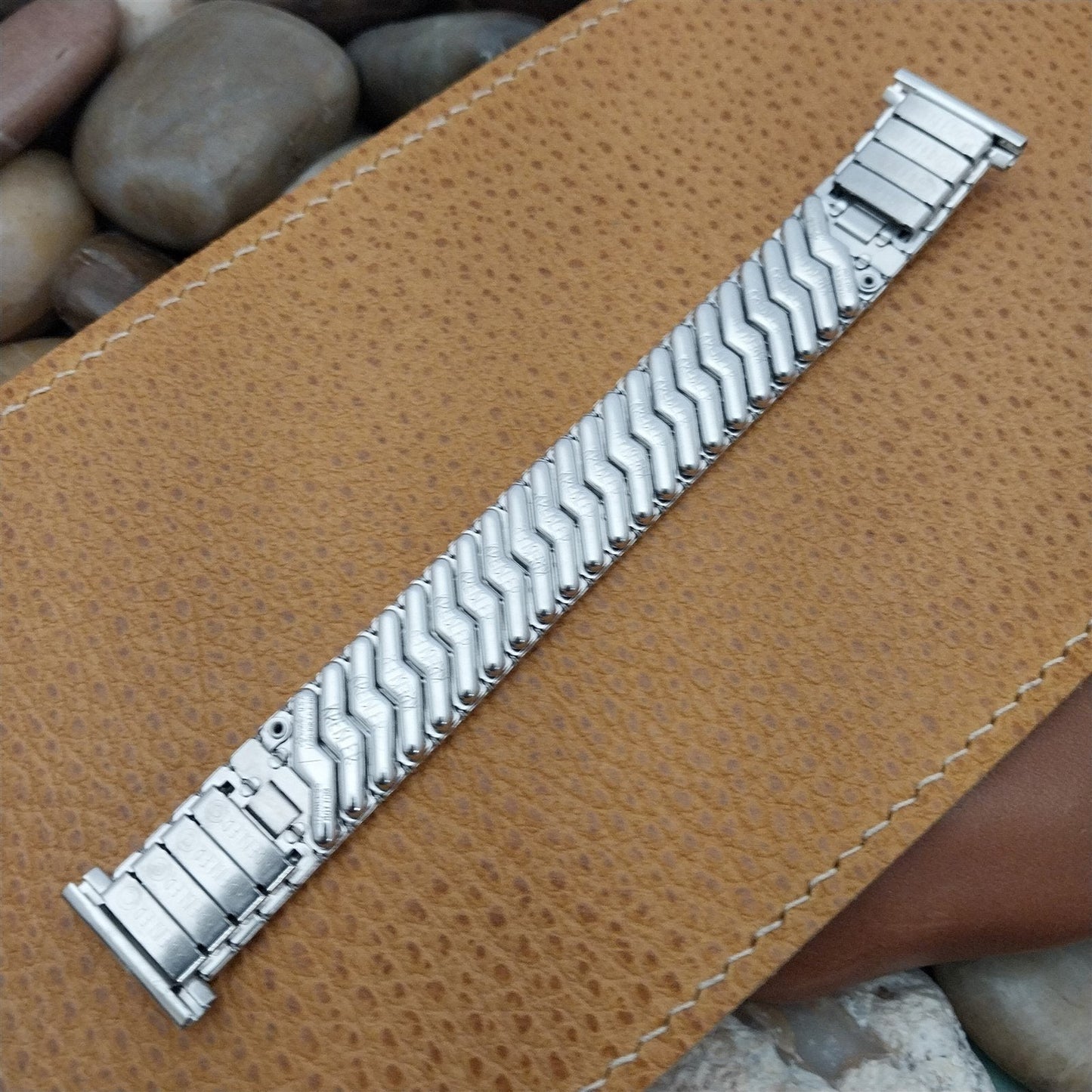 19mm 18mm 16mm 10k White Gold-Filled Kreisler Unused 1950s Vintage Watch Band