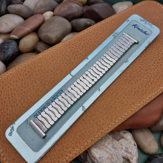 Vintage Kreisler 19mm 18mm 16mm Stainless Steel nos 1950s Classic Watch Band
