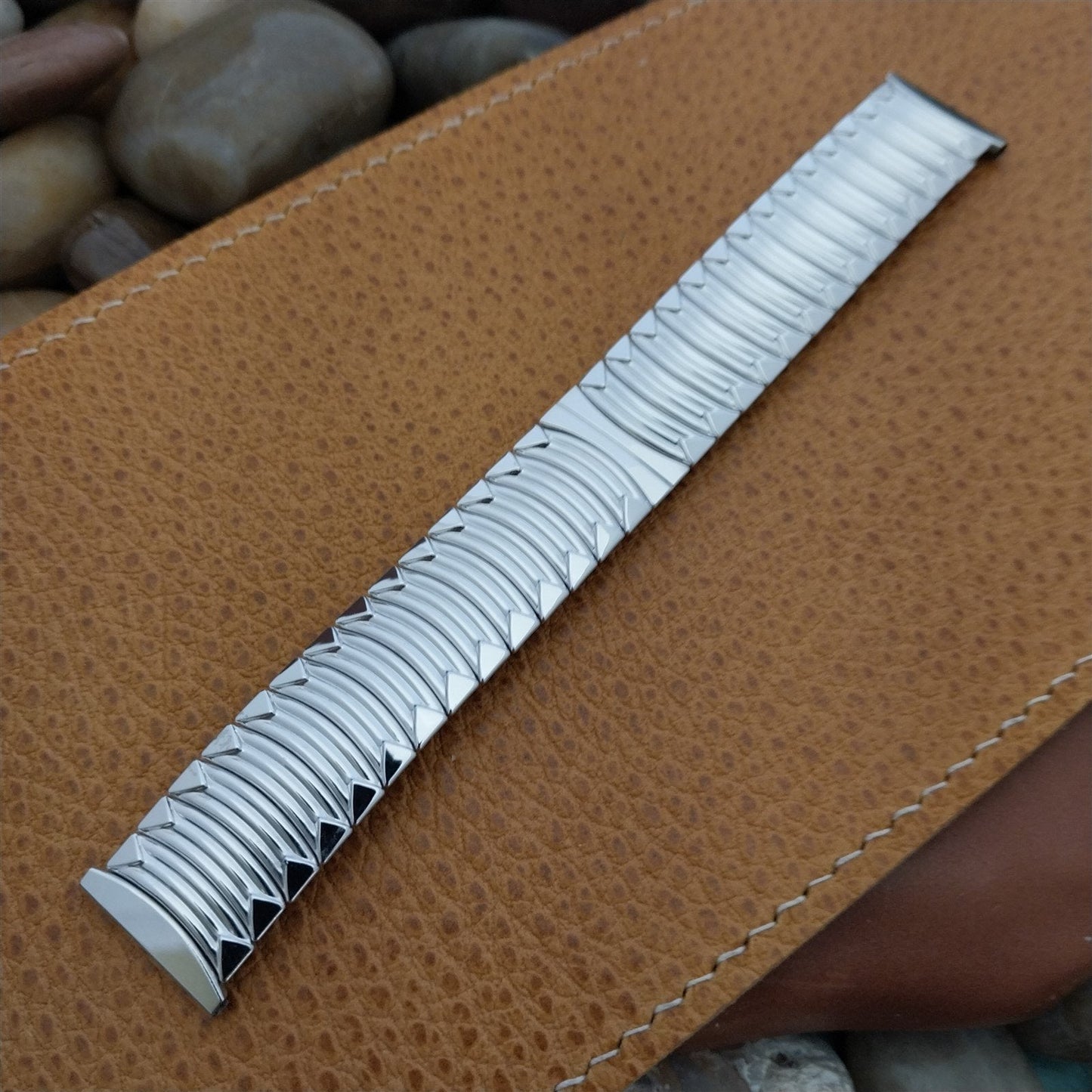 19mm 18mm Kreisler USA 10k White Gold-Filled Unused nos 1950s Vintage Watch Band