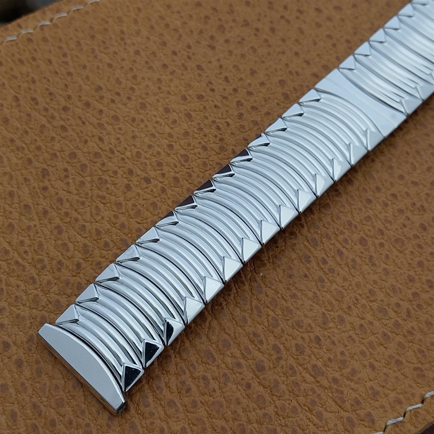 19mm 18mm Kreisler USA 10k White Gold-Filled Unused nos 1950s Vintage Watch Band