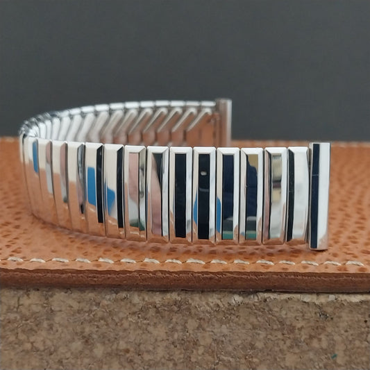 19mm 18mm Kreisler Wide 10k White Gold-Filled Unused 1950s Vintage Watch Band