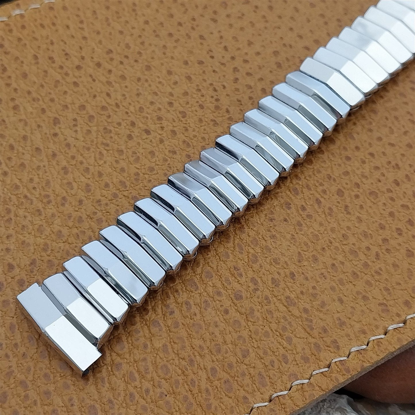 Vintage Kreisler USA 12k White Gold-Filled Unused nos 1950s Classic Watch Band