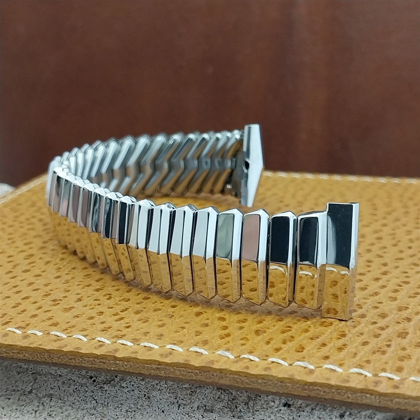 Vintage Kreisler USA 12k White Gold-Filled Unused nos 1950s Classic Watch Band