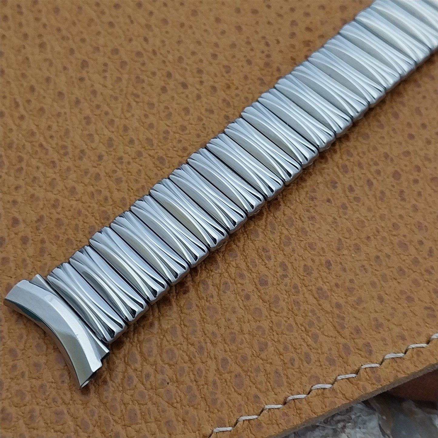 Kreisler USA Long Stainless Steel Expansion nos Unused 1960s Vintage Watch Band