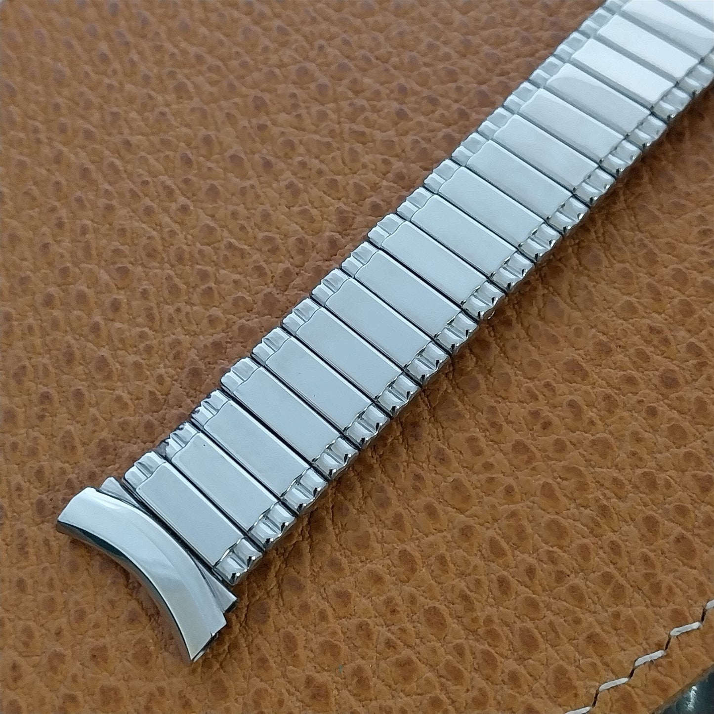 Vintage Curved End 19mm 18mm 16mm Kreisler Stainless Long nos 1960s Watch Band