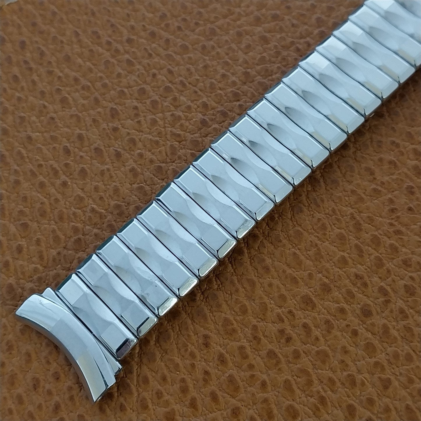 Kreisler Curved 19mm 18mm 16mm White Gold-Filled Classic Unused 1960s Watch Band