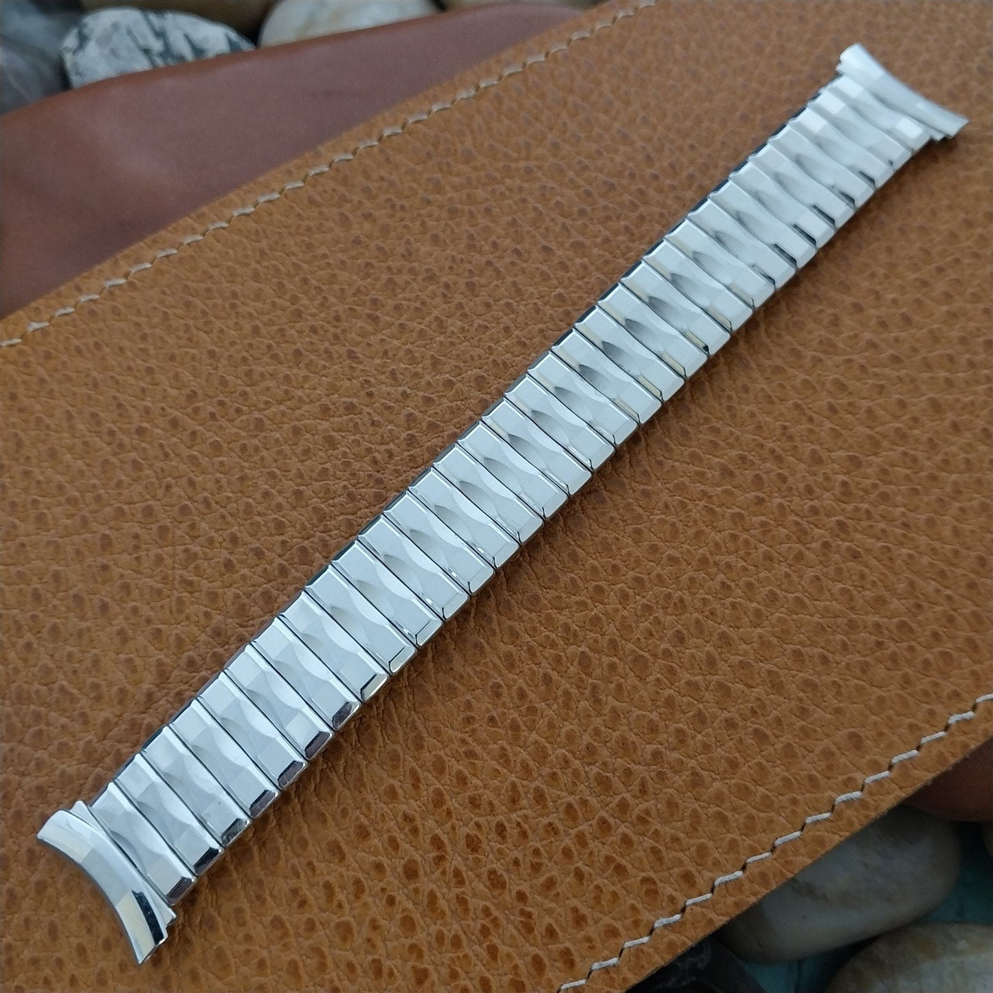 Kreisler Curved 19mm 18mm 16mm White Gold-Filled Classic Unused 1960s Watch Band