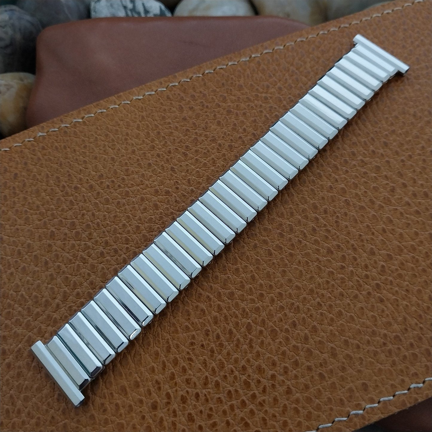 Kreisler 19mm 18mm 16mm White Gold-Filled Short Unused 1950s Vintage Watch Band