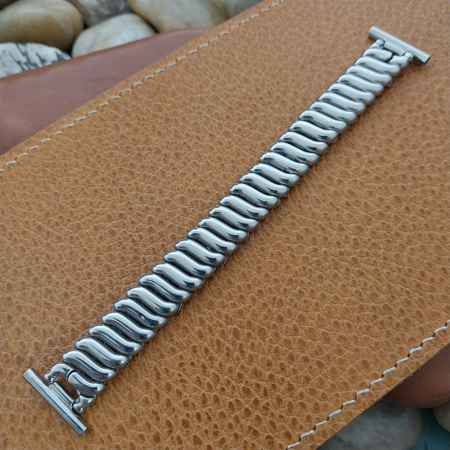 19mm Kestenmade USA Stainless Steel nos 1950s Vintage Watch Band 18mm 16mm