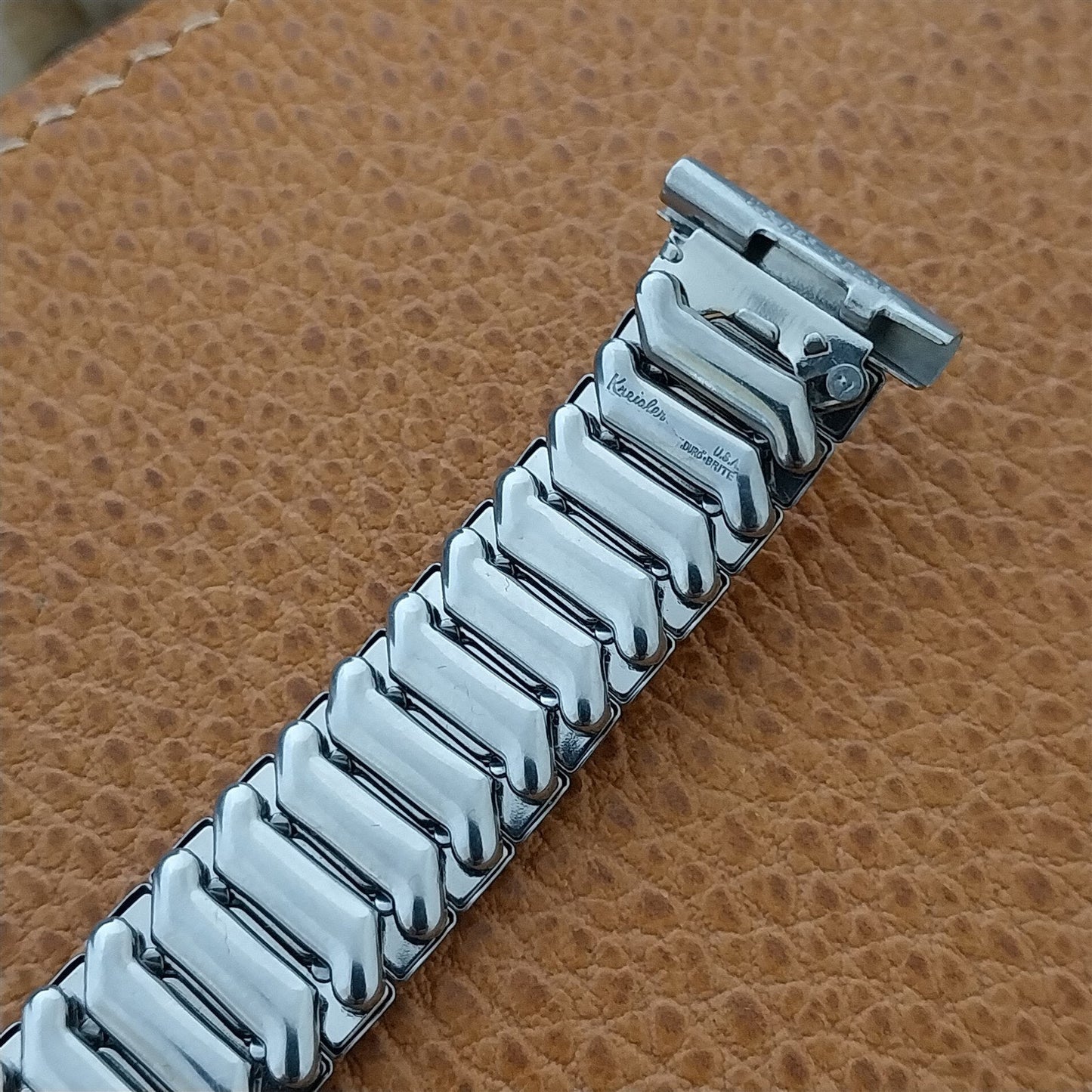 19mm Kreisler USA Stainless Steel Short nos 1960s Vintage Watch Band 18mm 16mm