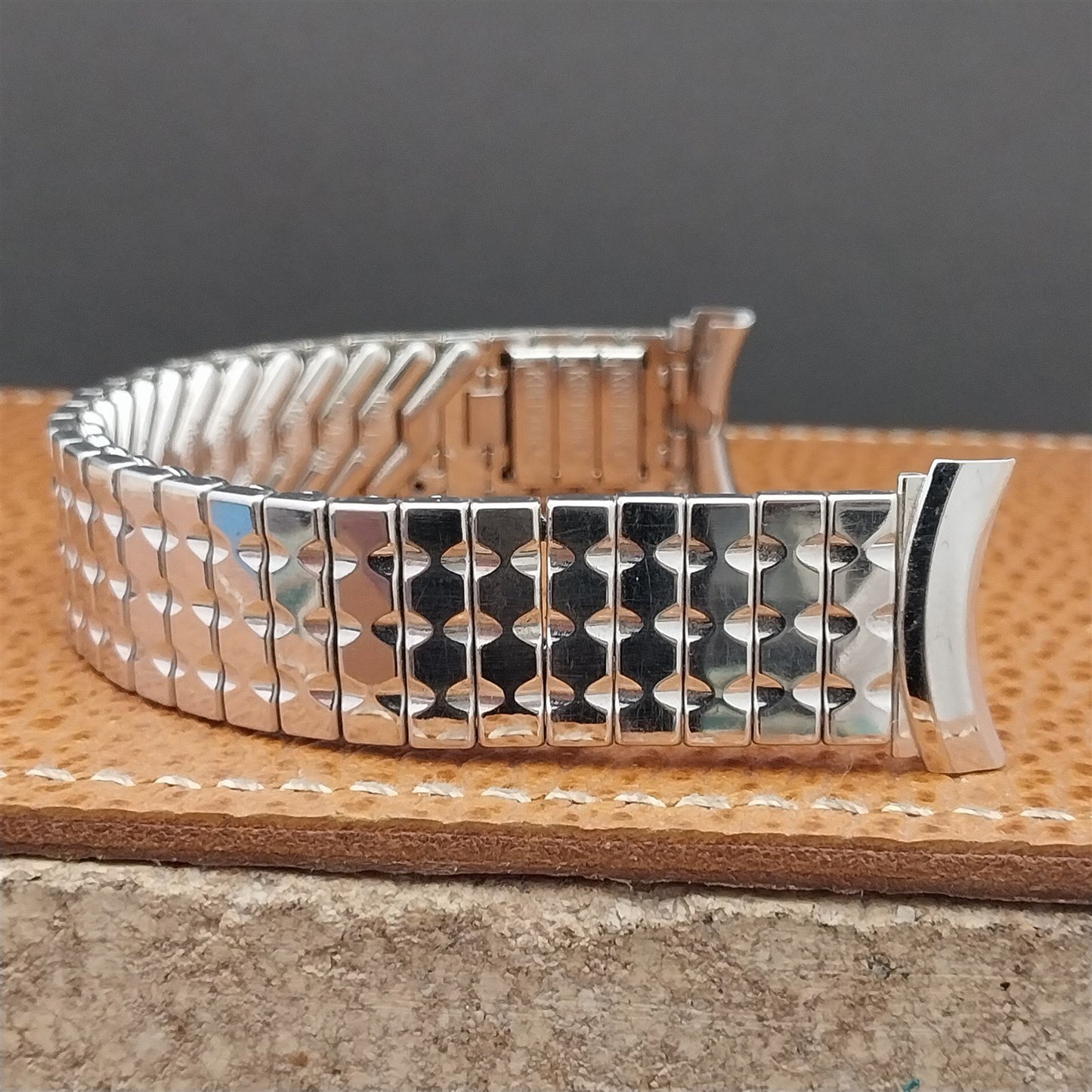 Kreisler 19mm 18mm 16mm White Gold-Filled nos Unused 1950s Vintage Watch Band