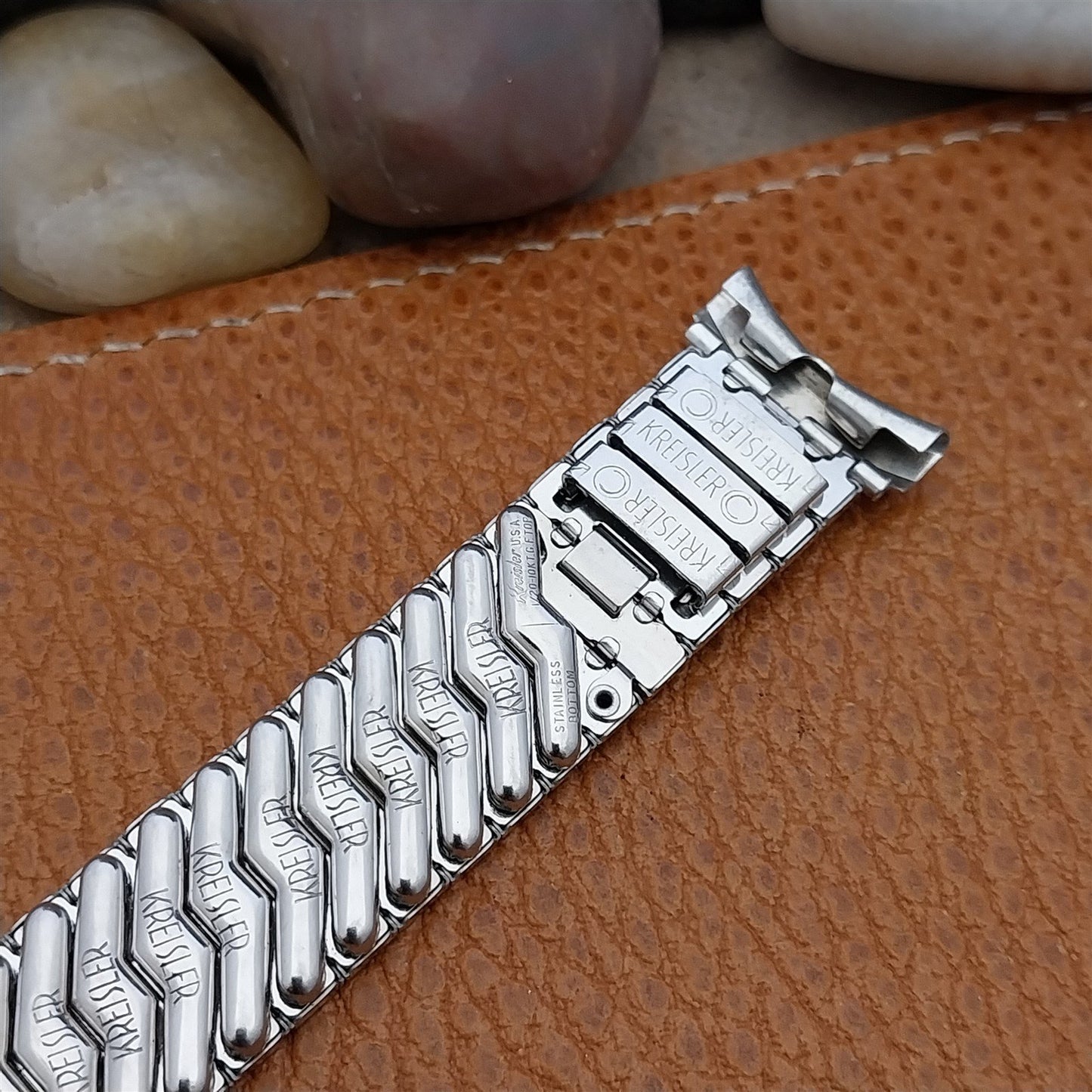 Kreisler 19mm 18mm 16mm White Gold-Filled nos Unused 1950s Vintage Watch Band