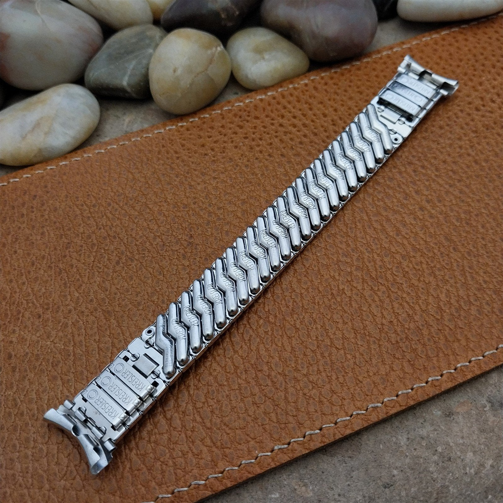 Kreisler 19mm 18mm 16mm White Gold-Filled nos Unused 1950s Vintage Watch Band