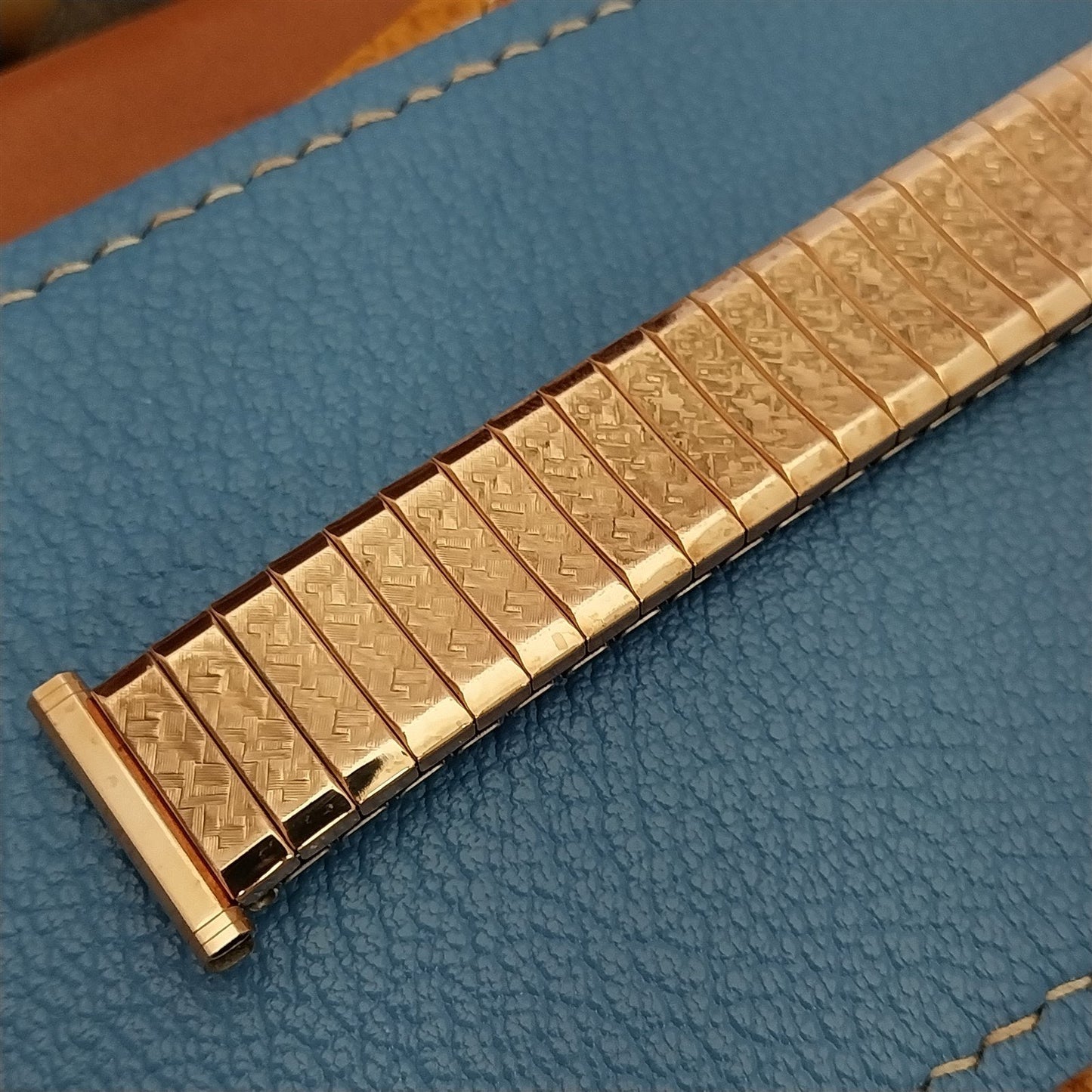 10K Rose Gold-Filled Expansion Speidel Fairway Long 60s Vintage Watch Band