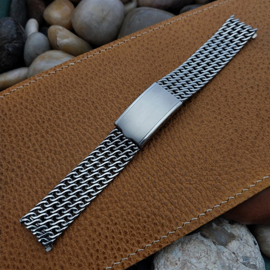 Vintage Stainless Steel Mesh 17.2mm Kreisler Unused Classic 1960s Watch Band